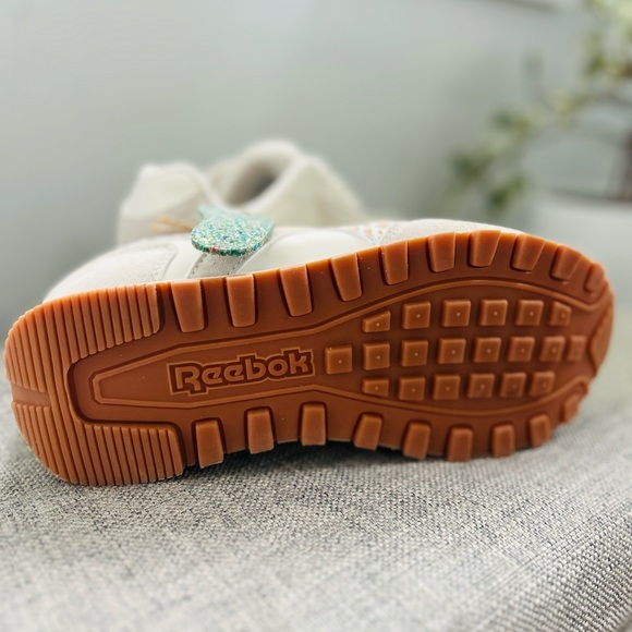 NEW REEBOK Leather Harman Double Sneakers White/Beige - Picture 6 of 7